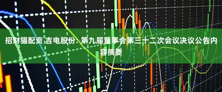 招财猫配资 吉电股份: 第九届董事会第三十二次会议决议公告内容摘要